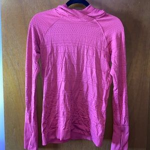Lululemon Hooded Longsleeve - Dark Pink - size 10
